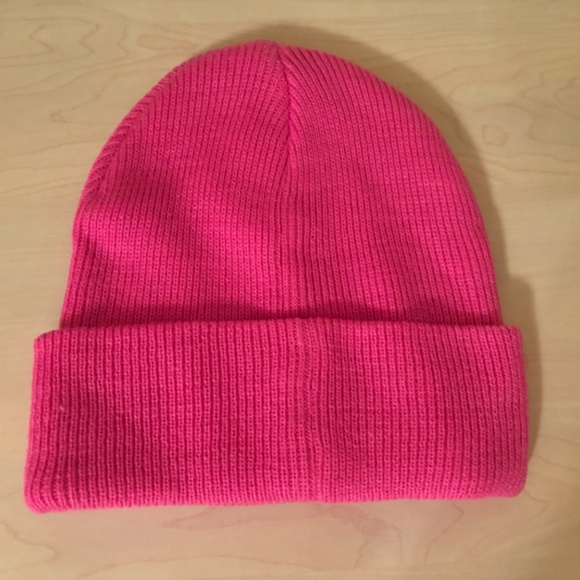 Sale! New Pink by Victoria’s Secret Bright Pink Beanie Hat - Picture 3 of 3